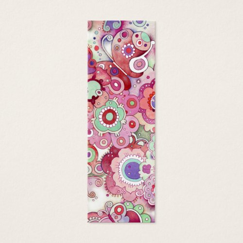 Floral Whimsy Bookmark Business Cards
