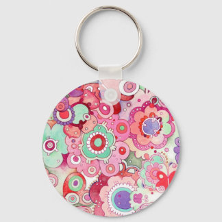 Floral Whimsy Keychain