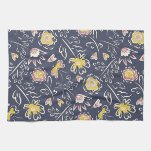 Floral Whirlwind  Kitchen Towel