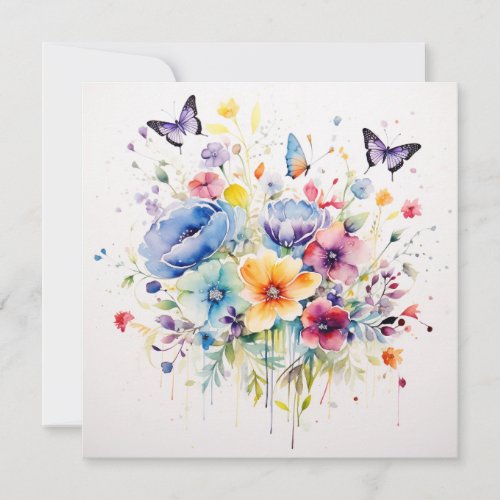Floral Whispers Enchanted Garden Birthday Card