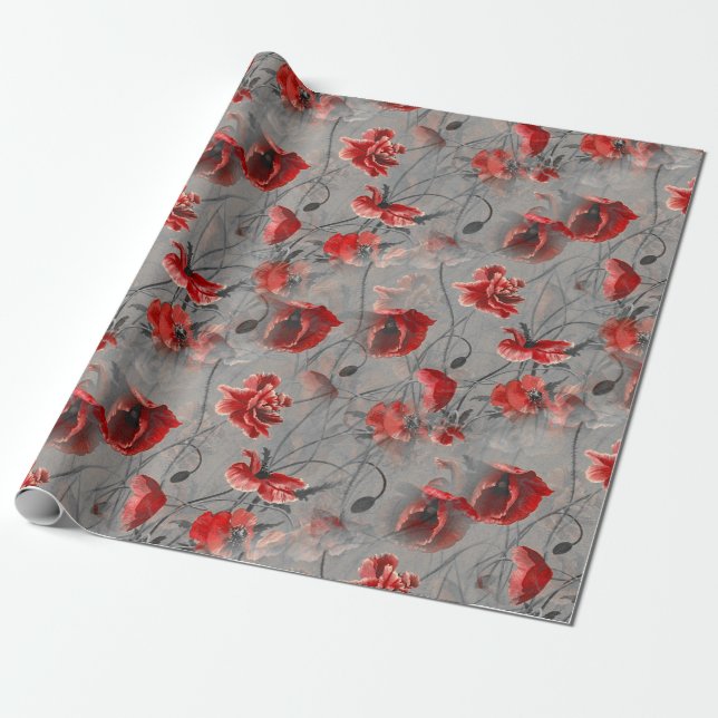 Floral Whispers: ZazzleWrapMagic Exclusive Wraps Wrapping Paper (Unrolled)