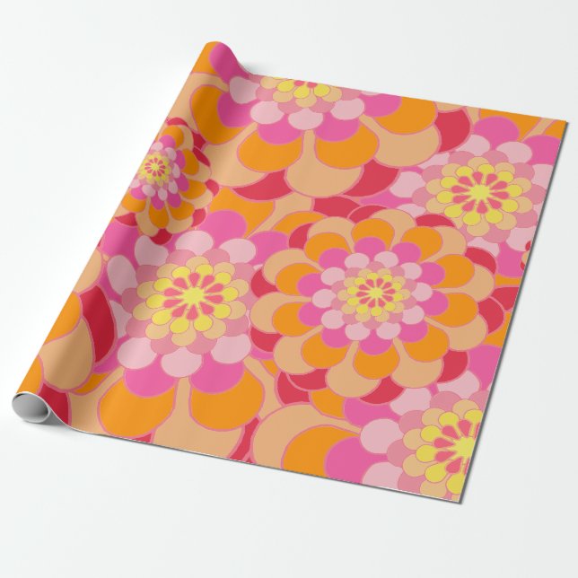 Floral Whispers: ZazzleWrapMagic Exclusive Wraps Wrapping Paper (Unrolled)