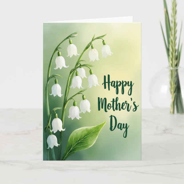 Floral White Blossom Card (Front)
