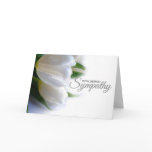 Floral White Deepest Sympathy Condolence Card Floral White Deepest Sympathy Condolence Card