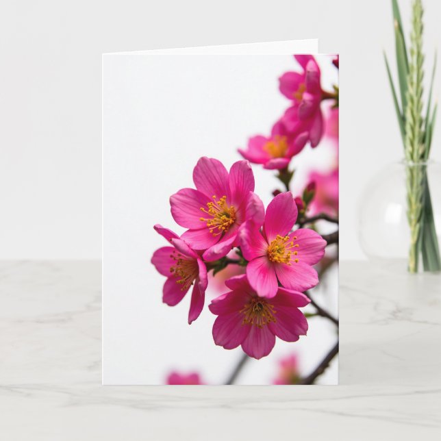 Floral White Field Beauty Card (Front)