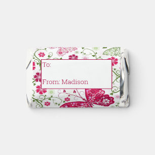 Floral White Pattern Hershey's Miniatures