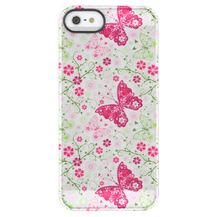 Floral White Pattern Permafrost iPhone SE/5/5s Case