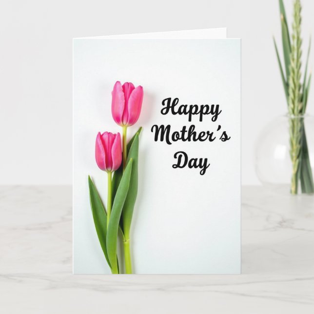 Floral White Space Card (Front)