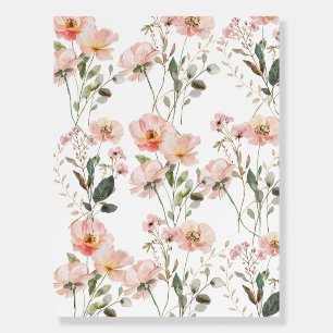 Floral Wildflower Background Foam Board