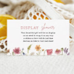 Floral Wildflower Display Shower Insert<br><div class="desc">Is there a little baby on the way soon? A Earthy baby shower theme that is so cute! Throw an adorable blush rainbow baby shower starting with this baby shower books for baby insert. Floral Wildflower Display Shower Insert</div>