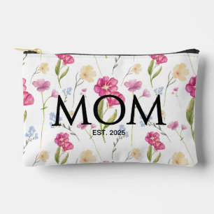 Floral Wildflower New Mom Gift Mom Established Accessory Pouch