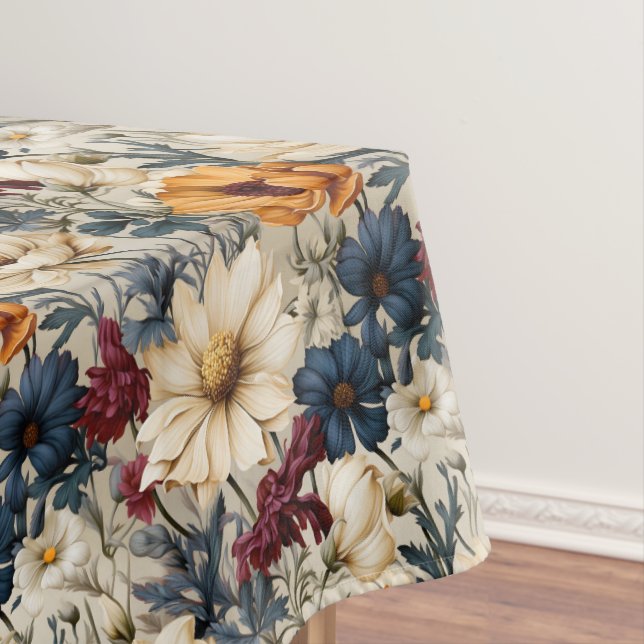 Floral Wildflowers Modern Tablecloth (In Situ)