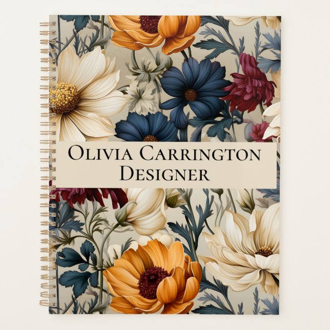 Floral Wildflowers Personalized Planner (Front)