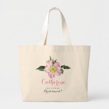 Floral Will You Be My bridesmaid bag