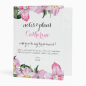 Floral Will You Be My bridesmaid planner Mini Binder (Front/Inside)