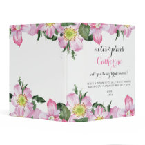 Floral Will You Be My bridesmaid planner Mini Binder