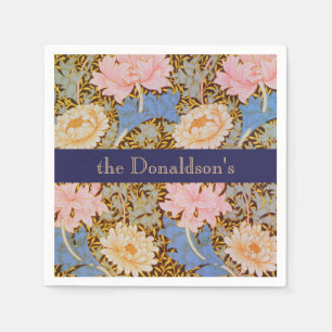 Floral William Morris Design Add a Name Napkins