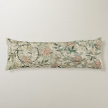 Floral William Morris Medway Pattern.  Body Pillow at Zazzle