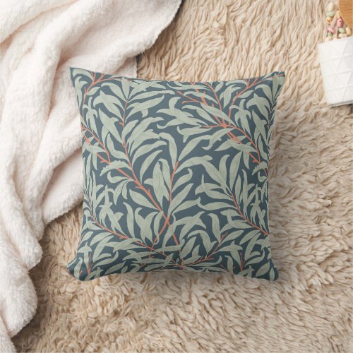 Floral William Morris Pattern Throw Pillow