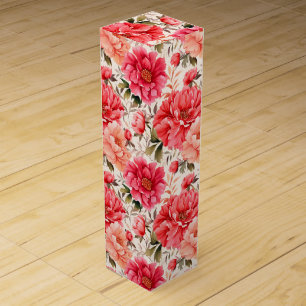 Floral Wine Gift Box