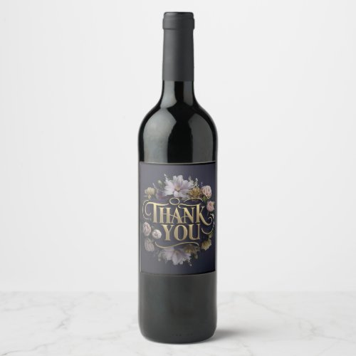 Floral Wine Label