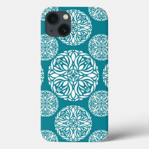Floral winter snowflake iPhone 13 case