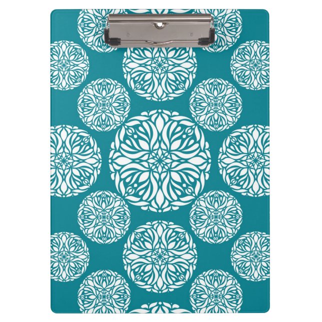 Floral winter snowflake clipboard (Front)