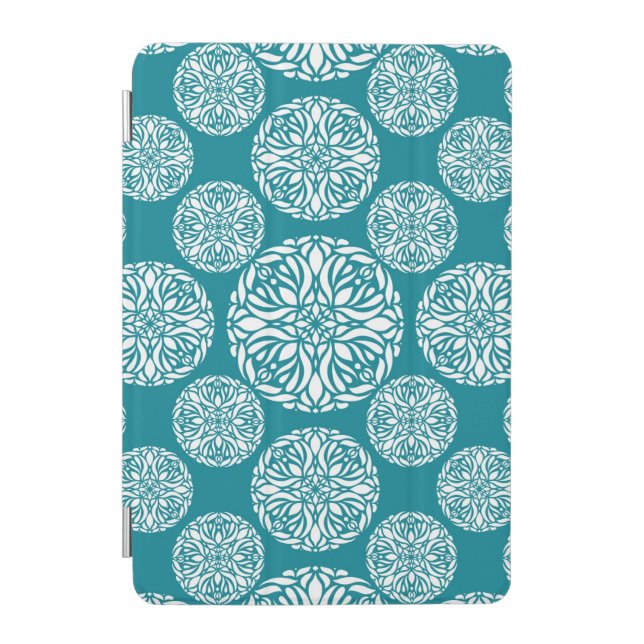 Floral winter snowflake iPad mini cover (Front)