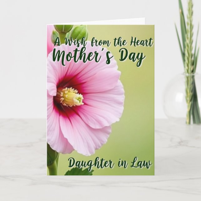 Floral Wish Mothers Day Card (Front)