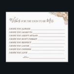 Floral Wishes for the Soon to be Mrs card Flyer<br><div class="desc">Add your own information and for further customization,  click the link "click to customize further".
~ Check collection for matching games,  invitation,  signs,  and more ~</div>