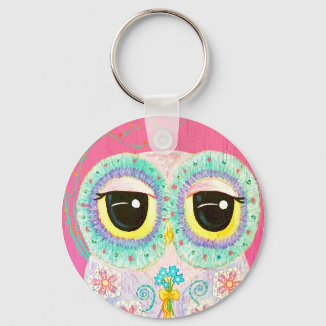 Floral Wishes Keychain (Front)