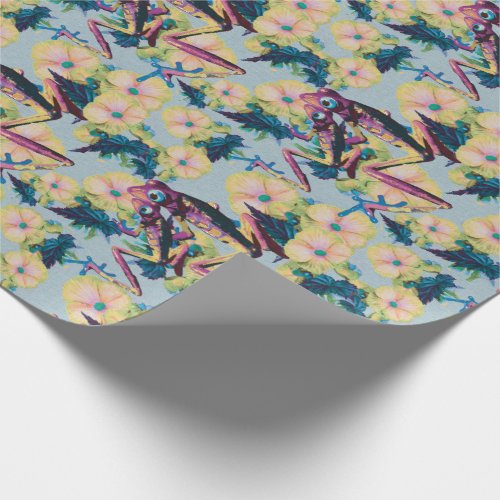 Floral With Cute Two Lover Frogs _ Gulaga Wrapping Wrapping Paper