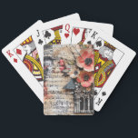 Floral with Rustic Piano Keys & Aged Music Sheet 1 Poker Cards<br><div class="desc">This evocative playing card blends the beauty of a delicate flower with the nostalgic charm of rustic piano keys and a weathered music sheet background. With warm brown tones and aged paper textures, it captures the romance of forgotten melodies and timeless artistry. Perfect for music lovers, vintage collectors, and anyone...</div>