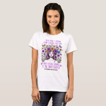 Floral Women Strong Alzheimer's Support T-Shirt