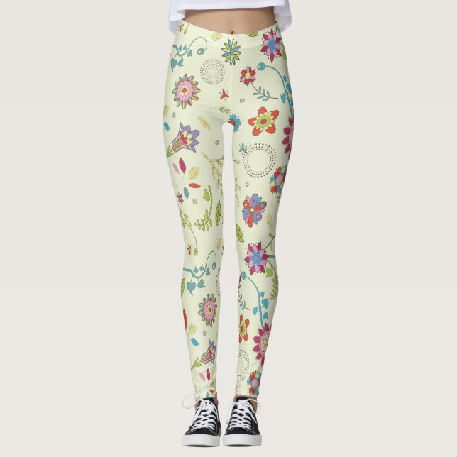 Floral Wonderland Leggings (Front)