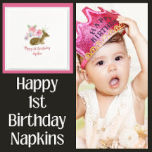 Floral Woodland Girl's 1st Birthday