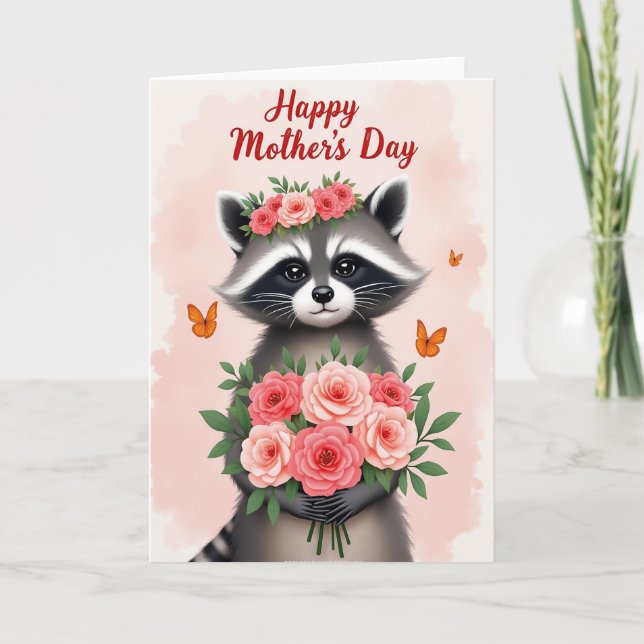 Floral Woodland Mothers Day Card (Front)