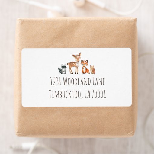 Floral Woodland Return Address Labels Zazzle