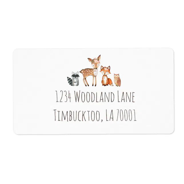 Floral Woodland Return Address Labels Zazzle