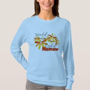 Floral World's Coolest Memaw T-Shirt