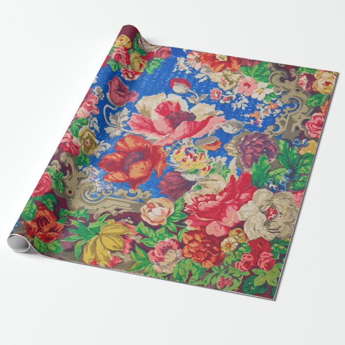 Floral Wrapping or Decoupage Paper