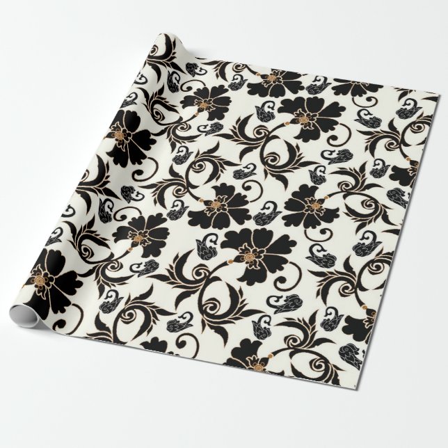 Floral Wrapping Paper (Unrolled)