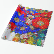 Floral wrapping paper