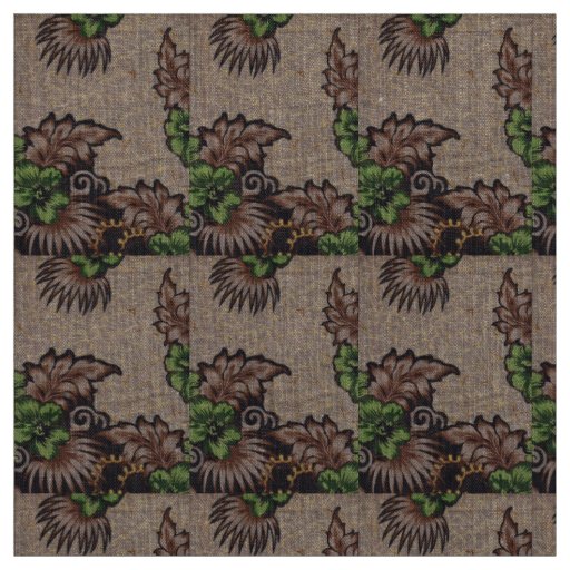Floral Wrapping Paper African Wax Vintage Fabric