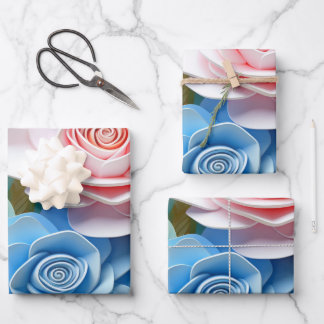 Floral Wrapping Paper Sheets