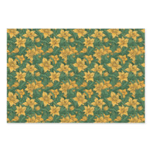 floral wrapping paper sheets