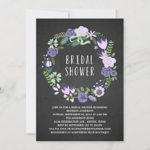 Floral Wreath Bridal Shower Invitation