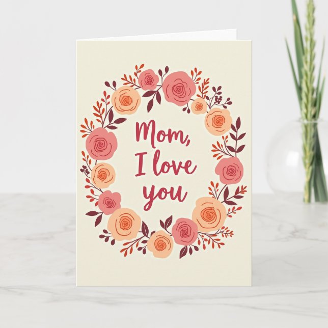 Floral Wreath Love Card (Front)