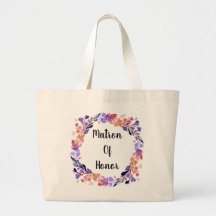 Floral Wreath Matron Of Honor