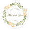 Floral Wreath Meant to Bee Wedding Honey Jar Favor